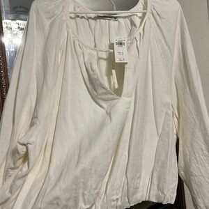 Abercrombie & Fitch Cream Blouse
